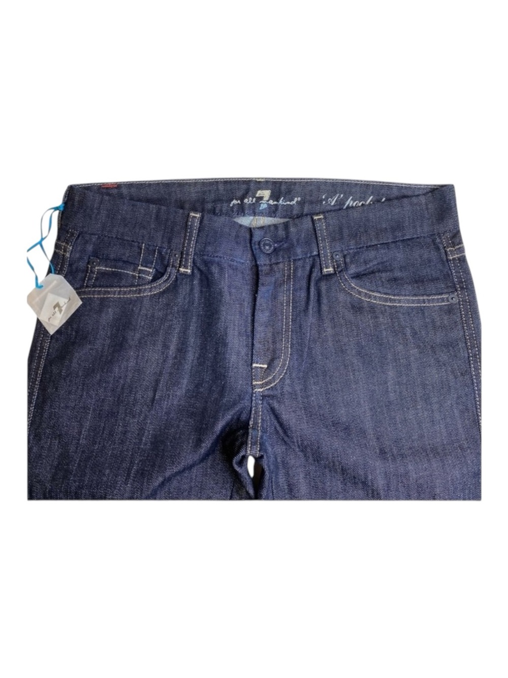 HTF: 7 Mankind® ㋛ Swirl Embroidered Crystal A Pocket Bootcut Denim Jeans ㋛ 29 30 - Picture 9 of 17